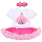 Gmasking 赤ちゃんドレス 女の子ワンピース ガールズスカート ベビー誕生日ドレス 0歳 1歳 2歳 リボン飾り付き 2セット (S(0-3Months))