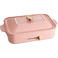 BRUNO コンパクトホットプレート ペールピンク 平面 たこ焼き プレート セット