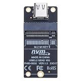 Pjeghbvop M.2 NVMe ハードディスクエンクロージャアダプターカード JMS583 10Gbps to Type-C USB3.1 Gen2 1000Mb/-s SSD 高速コンバーター