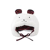 (チャックル) chuckle *ボンシュシュ*ふわもこボアくまみみ帽子 ホワイト 46-48cm P9233-48-10