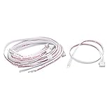 uxcell　XH2.54コネクタケーブル　白い　ピンク　プラスチック　金属　10個入れ