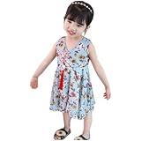 子供服 ドレス 子供 ワンピース へそ出し 花柄ワンピース ガールズ キッズ 袖なし ルームウェア 80-120cm こども 子ども