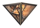 Elk 9003/2 2-Light Wall Bracket In Antique Brass and Veined Stone [並行輸入品]
