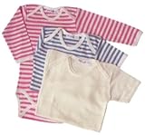 オーガニックコットン 半袖ボディスーツ (ピンク、6～9ヶ月)