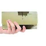 Silly Meow Universe with Cute Aliensカスタムレディース財布レディース三つ折りロングクラッチ財布Greatギフト 7.48"(L) x 1.22"(W) x 4.02