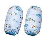 2ペアベビー防水Oversleevesキッズスリーブプロテクター魚