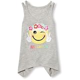 ザ・チルドレンズプレイス THE CHILDREN'S PLACE/ マッチエーブルズスリーブレスダブルストラップグリッターグラフィックシャークバイトトップ ヘザーファルコン トップス半袖Tシャツ 5