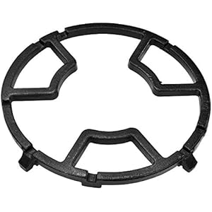 Takelablaze 小さな五徳 ガスコンロ用 ガスバーナープレート ガスコンロアダプター 小さな鍋もしっかり安定 外径17.6cm 鉄鋳物製