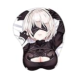 BINGXIN アニメマウスパッド3Dマウスパッド 立体 おっぱい お尻 マウスパッド 胸 漫画 マウスパッド (2)