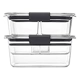 ラバーメイド(Rubbermaid)BRILLIANCE サラダランチキッド 1.1L+757ml 保存容器 BPAフリー 2027441