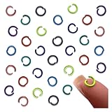 ファイ二エ 丸カン 6ｍｍ カラフル ミックス 100個 ジャンプリング 丸環 基礎パーツ 接続金具 金具 アクセサリー ハンドメイド 手芸 パーツ BD4156