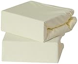 Baby Elegance Travel Cot Fitted Sheet (Cream) by Baby Elegance