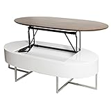 タンスのゲン センターテーブル 木製 北欧 カフェ テーブル ホワイト 30800008 WN