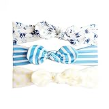 usaboutall 3pcsファッション新生児赤ちゃん女の子蝶結びヘアバンド伸縮性ヘッドバンドHeadwear One Size XSOWEBMS0742214P