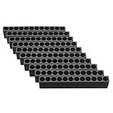 TOOGOO 10ｘ12穴のスクリュードライバビットホルダーボックスブロック　ブラック　6アングルの為　6.35mmハンドル