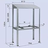 バクマ工業:防雪屋根付平地置用架台 型式:B-HYZAM（1セット:2台入）