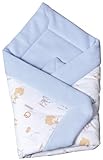 Linden 10924 Winter Shawl Blanket 75 x 75 cm Teddy Alphabet Design by Linden