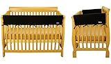 CribWrap Crib Wrap 3PC Rail Cover Set By Trend Lab - 1- 51 Front Rail Cover & 2- 27 Side Rail Covers