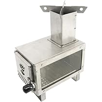 Amazon | 卓上ミニ薪ストーブ キャンプ ソロストーブ 煙突付き