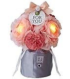 Formosa Flowers 人感センサー で 光る インテリアグリーン ランキュラス アレンジ S ピンク