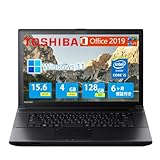 【整備済み品】 東芝ノートPC TO SHIBA DYNABOOK B554/インテル ‎Core i5-4200M(2.5GHz)/15.6インチ大画面/FHD/MS Office 2019/Windows11 Pro/WIFI/Bluetooth/USB3.0複数搭載/DVD/VGA/日本語キーボード (メモリ4GB SSD128GB)
