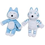 11ぴきのねこ ぬいぐるみ 2種セット （ブルー＆トラネコ） 高さ約22cm