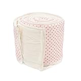 Auggie Crib Bumper, Cross Stitch/Pink by Auggie