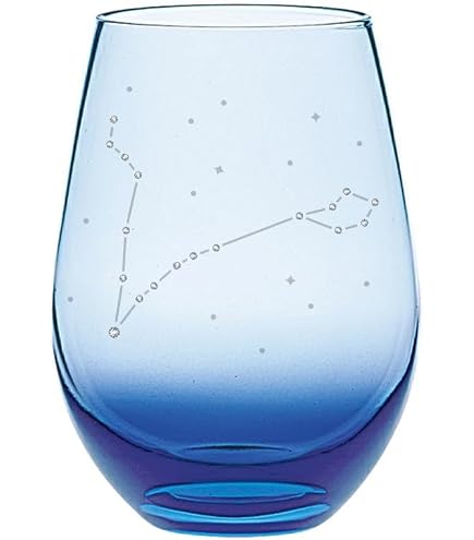 Amazon | アトリエキース 12星座 みずがめ座 タンブラー グラス ブルー
