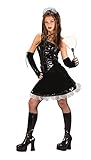 コルセット・メイド　衣装、コスチューム　ティーン女性用　ブラック　ドレス