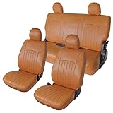 TRISTAR'S [ハイエース レジアスエース 200系 S-GL スーパーGL専用 1型～8型 対応] フロント・セカンド用 シートカバー ヴィンテージ (ブラウン)