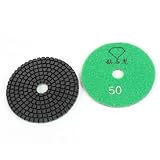 uxcell バフパッド　ダイヤモンド研磨パッド　ディスク　乾湿両用　石材専用　大理石　2枚セット　グリーン