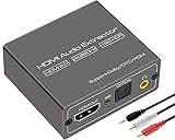 4K 60HZ HDMI 2.0 音声分離器 4K 光デジタル 音声分離器 HDMI 入力 HDMI + SPDIF(光角型)+ AUX ア