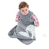 Wee Urban Cozy Basics 4 Season Baby Sleeping Bag, Grey Elephant, Med 6-18m by Wee Urban