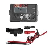 Akozon 抵抗計UNI-T UT501A 1000V絶縁抵抗計グラウンドテスターメトホーム電圧計LCDバックライト - アラームライト表示 - アラームブザー