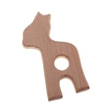 Lovoski アルパカの形　ベビー用品　歯固め　おもちゃ　出産祝い　おしゃぶり　木製　安全