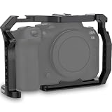 Canon R5 R6ミラーレス用カメラフルケージ、延長マウントマイクフィルライトブラケット撮影アクセサリー、コールドシュー付き