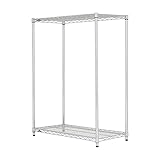 ドウシシャ メタルラック本体 クロームメッキ 幅76×奥行46×高さ175.1cm (棚板耐荷重135kg) 3段 +突っ張り SR76450000120CCNX-2