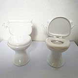 Luottus 1/12 ミニ便器 洋式トイレ アクセサリー バスルーム ミニチュア家具 モデル 小物 雑貨 DIY手作り おもちゃ ドールハウス用 装飾用 かわいい 1個入