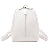 Tinksky? Fashion Korean Sweet Casual Leisure Shoulder Bags Pu Leather Backpack Satchel (White) [並行輸入