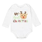 My First Christmas 英語文字　かわいい　ベビー服　女の子　赤ちゃん服　幼児　子供服　女の子　長袖　４サイズ　ロンパース カバーオール　満月/出産祝い/プレゼント60CM－70CM－8
