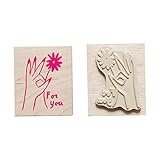 Yellow Owl Workshop アメリカ発キュートなスタンプ <MAKE-IT-MINE  Rubber Stamp HAND FLOWER FOR YOU ハンドフラワー> YO-LS108