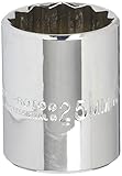 Stanley Proto J5425M 1/2-Inch Drive Socket, 25mm, 12 Point by Stanley-Proto