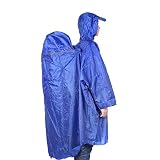 constructan ( TM )新しい4色Bluefieldバックパックカバーワンピースレインコートポンチョ雨ケープアウトドアハイキングキャンプユニセックス