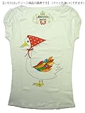 Mademoiselle papillon Red hood bird Tee 【ホワイトsize:1(M)】