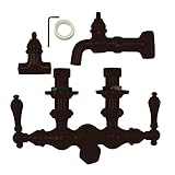 Kingston Brass CC61TF5 Vintage Leg Tub Filler and Shower, Oil Rubbed Bronze [並行輸入品]