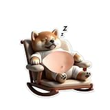 おなかぷにぷにシールわんちゃん。 3Dかわいい柴犬お腹シール。 柔らかく弾力性があり、で立体感があり、丸まりにくいので、強力な粘着剤で、何度剥がしても跡が残りません。スマホケース、ノート、手帳、スクラップブッキング、その他のDIYクラフトに最適です。ストレス解消にもなり、ギフトにも最適です。