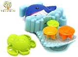 Bathtub Waterfall Whale Bath time Toy Package from Verzabo That Comes With a Water Pail and Waterfal