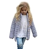 Kids aimtoppy幼児用キッズベビーガールズOutfit Clothesボタンニットセーターカーディガン暖かいコートトップス 110 ピンク AIMTOPPY