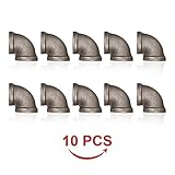 KING DO WAY 3/4'' 10個セット エルボ パイプ 配管 部品 シルバー