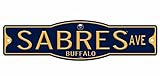 Buffalo Sabres 4 " x 17 "プラスチックStreet Sign NHL